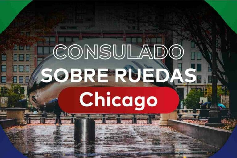 Consulado mexicano sobre ruedas en Chicago; fechas para enero de 2023
