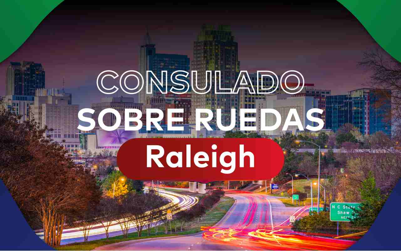 Recuerda que puedes tramitar tu pasaporte, matrícula consular y credencial de elector en el Consulado sobre ruedas en Raleigh enero de 2023