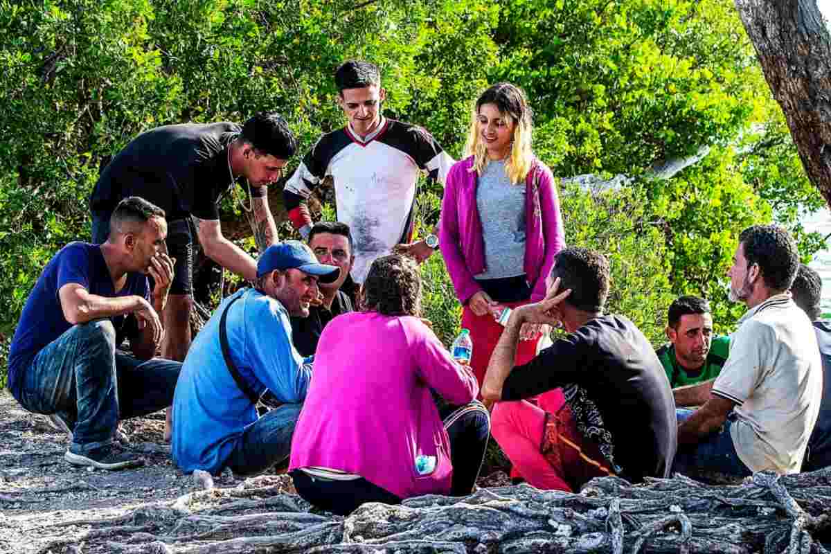 Un grupo de inmigrantes cubanos en Florida. | Foto: Voz de América.