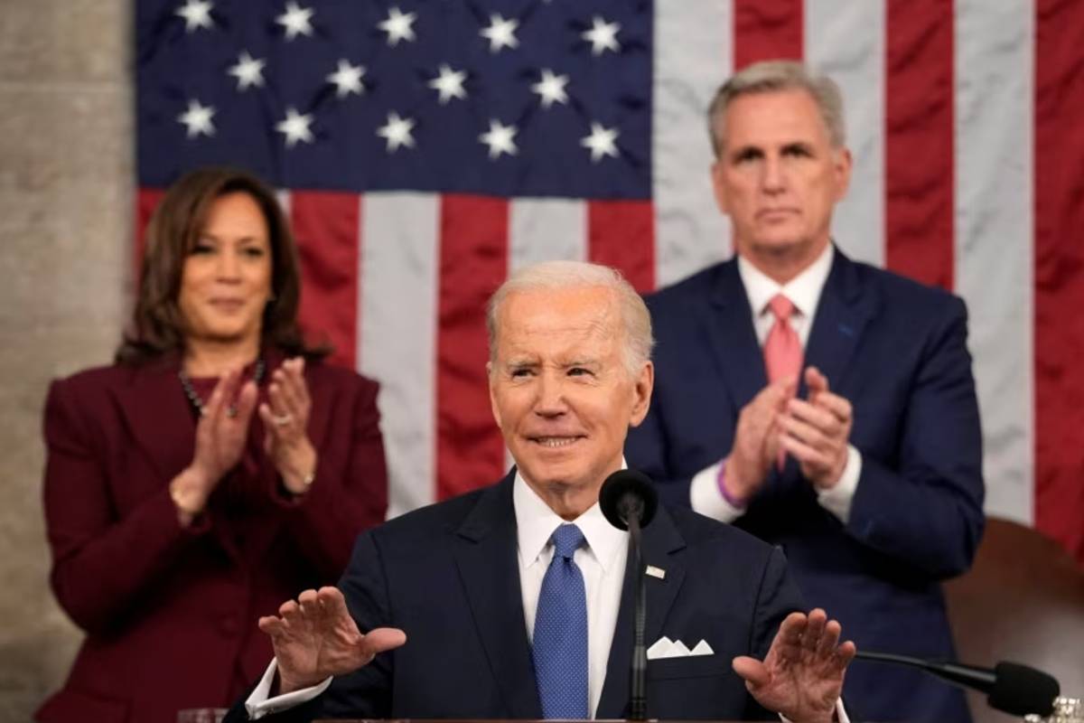 El presidente de Estados Unidos, Joe Biden, se dirige al Congreso con motivo del discurso sobre el Estado de la Nación | Foto: Reuters / Voz de América