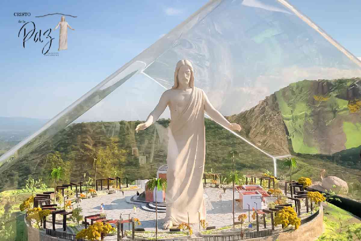 El Cristo de la Paz tendrá una hermosa estructura que lo rodea. Foto: Cristo de la Paz Facebook