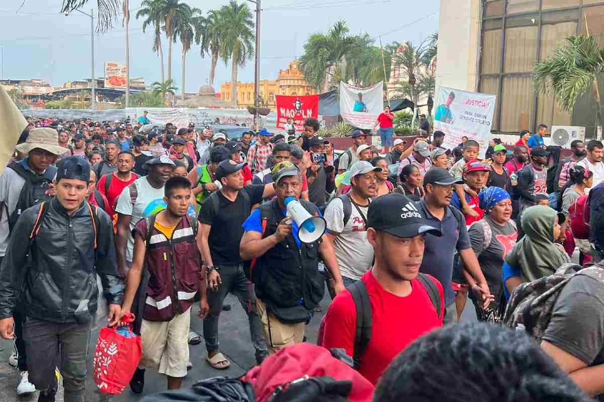 Además de las personas de centro y Sudamérica, se estima que dentro de los 3 mil 500 migrantes que forman esta caravana hay gente de China y otras regiones de Asia. | Foto: Cortesía Pueblo sin Fronteras