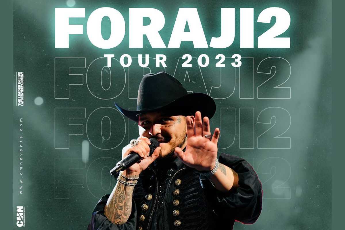 Fechas en Estados Unidos para el Foraji2 Tour 2023 de Christian Nodal. | Foto: @cmnevents / Instagram.
