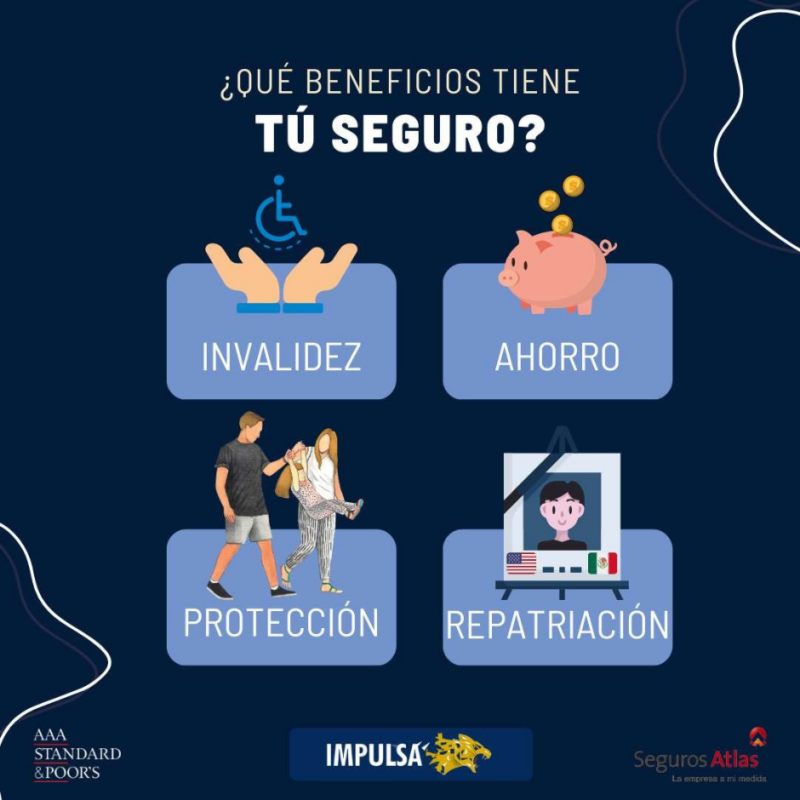 Beneficios de tu seguro. | Foto: Plan Impulsa México.