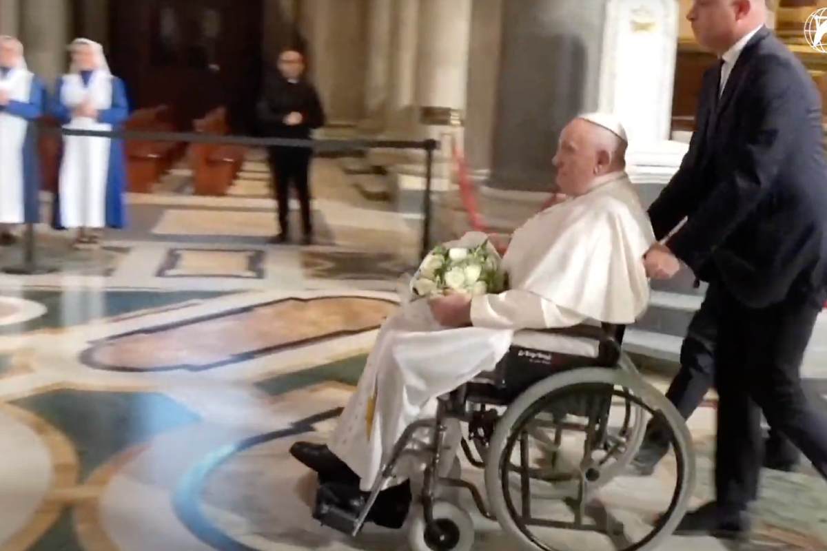 ¡De vuelta en acción! El Papa Francisco recupera su salud y abandona el hospital. | Foto: Captura de Pantalla de video de Aci Prensa.