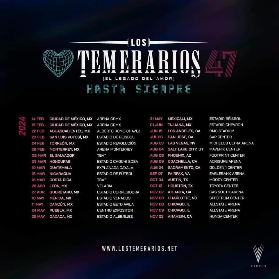 Los Temerarios anuncian su gira del adiós “Hasta Siempre”