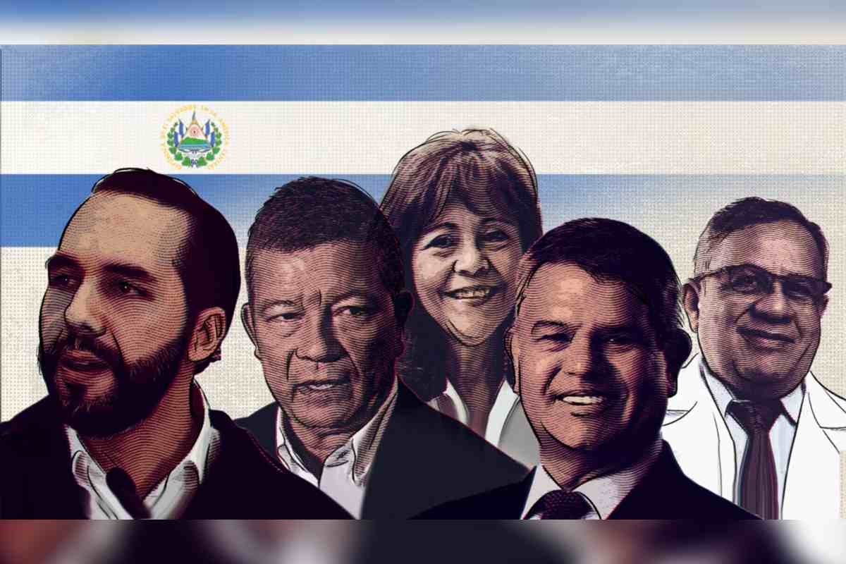 Candidatos presidenciales a las elecciones de 2024 en El Salvador. | Foto: Voz de América / Sergio Valencia