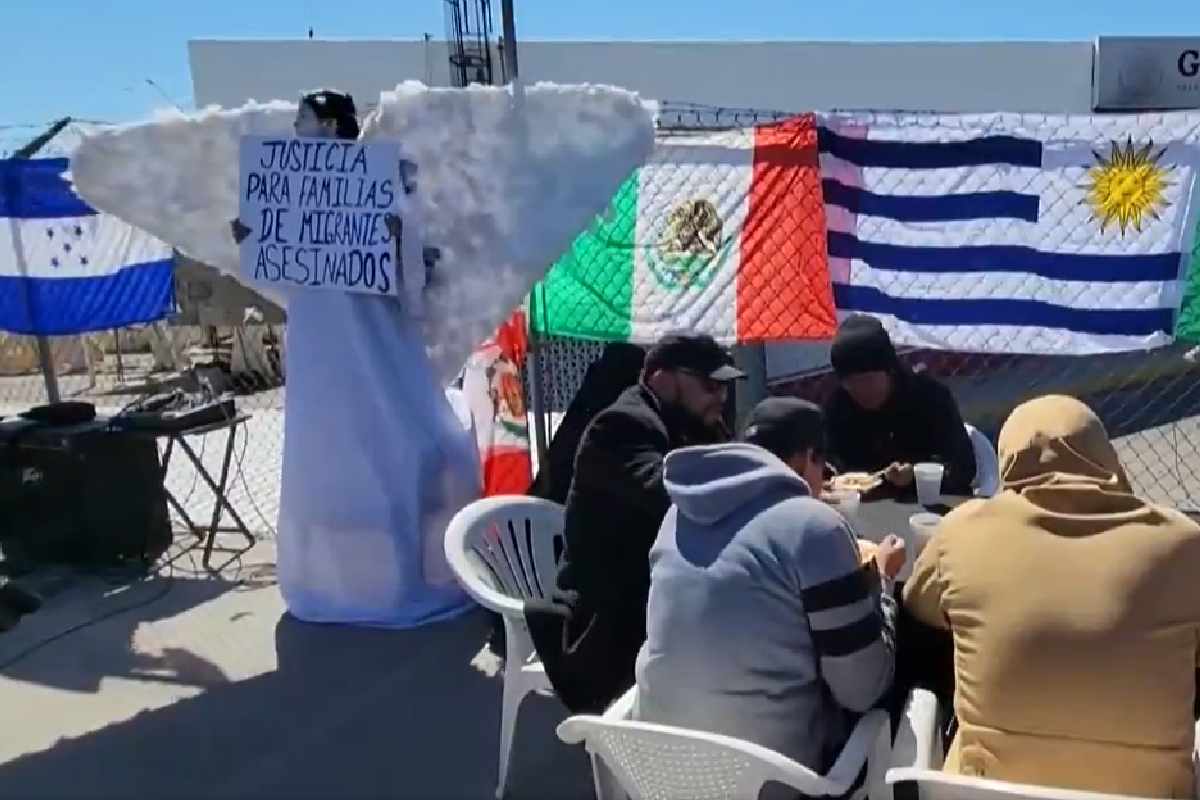 Viacrucis migrante en el río Bravo pide a ambos países que deje de actuar contra las personas indocumentadas | Captura de pantalla video de @FdoQuijano