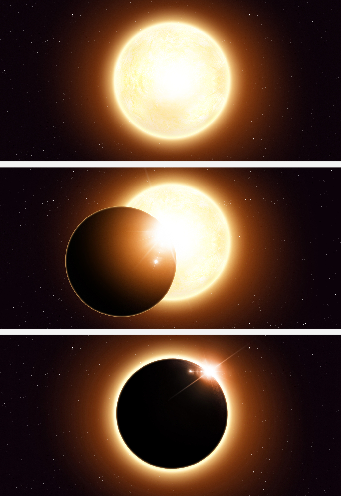 Fases de Eclipse Solar | Foto: <a href="https://depositphotos.com/es/" title="Depositphotos">Imagen de archivo de Depositphotos</a>