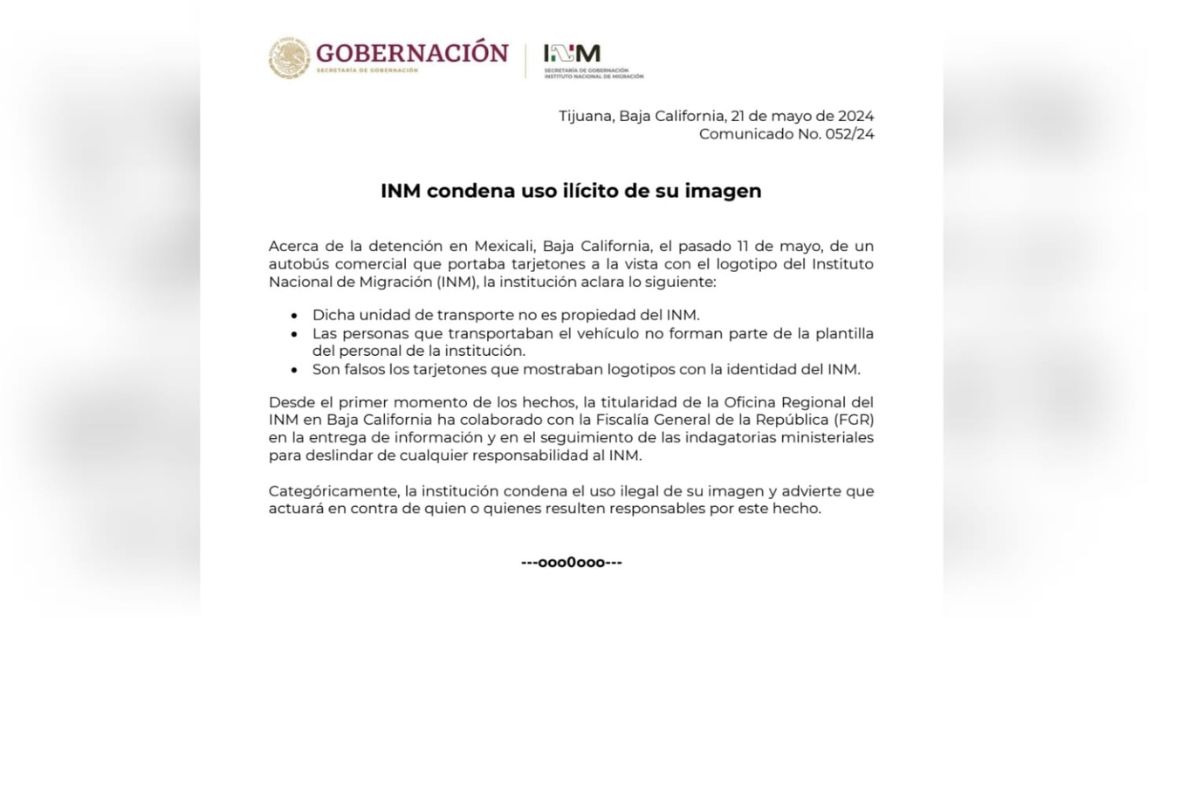El INM asegura estar colaborando con la investigación relacionada al decomiso de droga en Mexicali. 