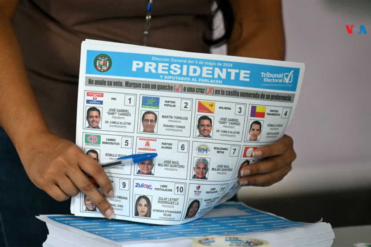 Con más del 40% de los votos escrutas, el sustituto de expresidente José Raúl Mulino lidera las elecciones presidenciales de Panamá | Foto: AFP / Voz de América