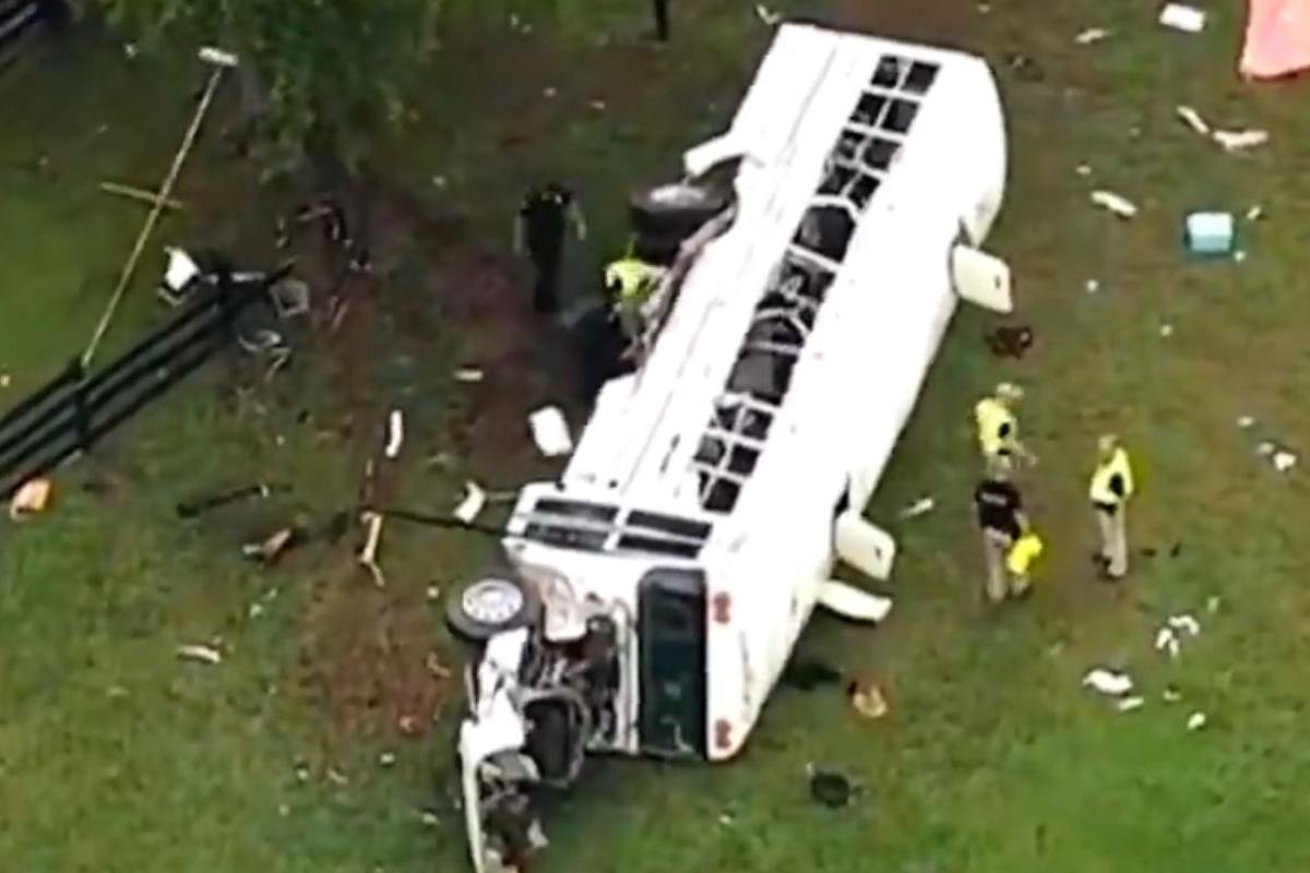 accidente de autobús en florida